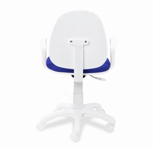 Silla de escritorio con ruedas y reposabrazos en azul 89-98 cm Dolphin Azul Dolphin