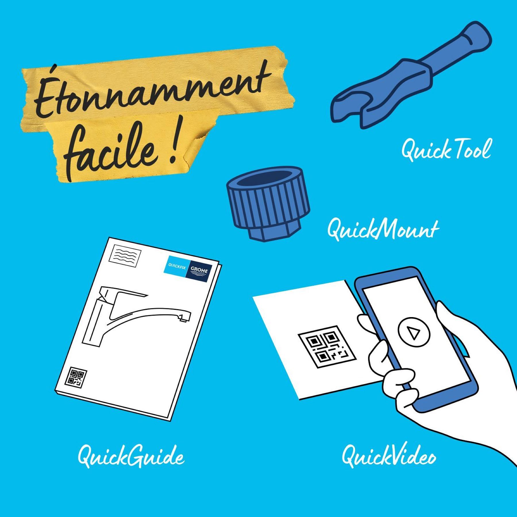 GROHE Start Flow Mitigeur monocommande Evier Chromé