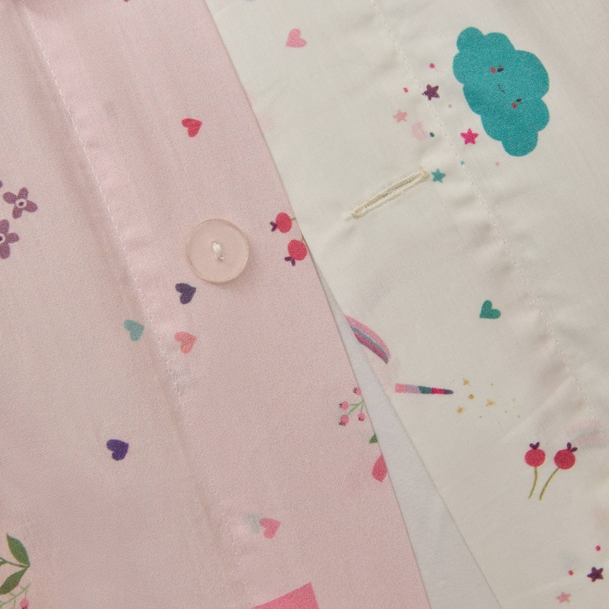 Funda nórdica algodón princesas Leila color blanco 100% Algodón percal