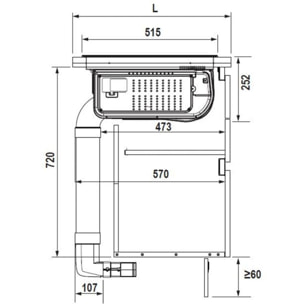 Kit cheminée évacuation ELICA KIT0167756 NIKOLATESLA intérieur plinthe