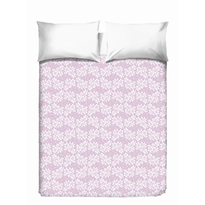 Copriletto di cotone Olivia rosa 100% cotone