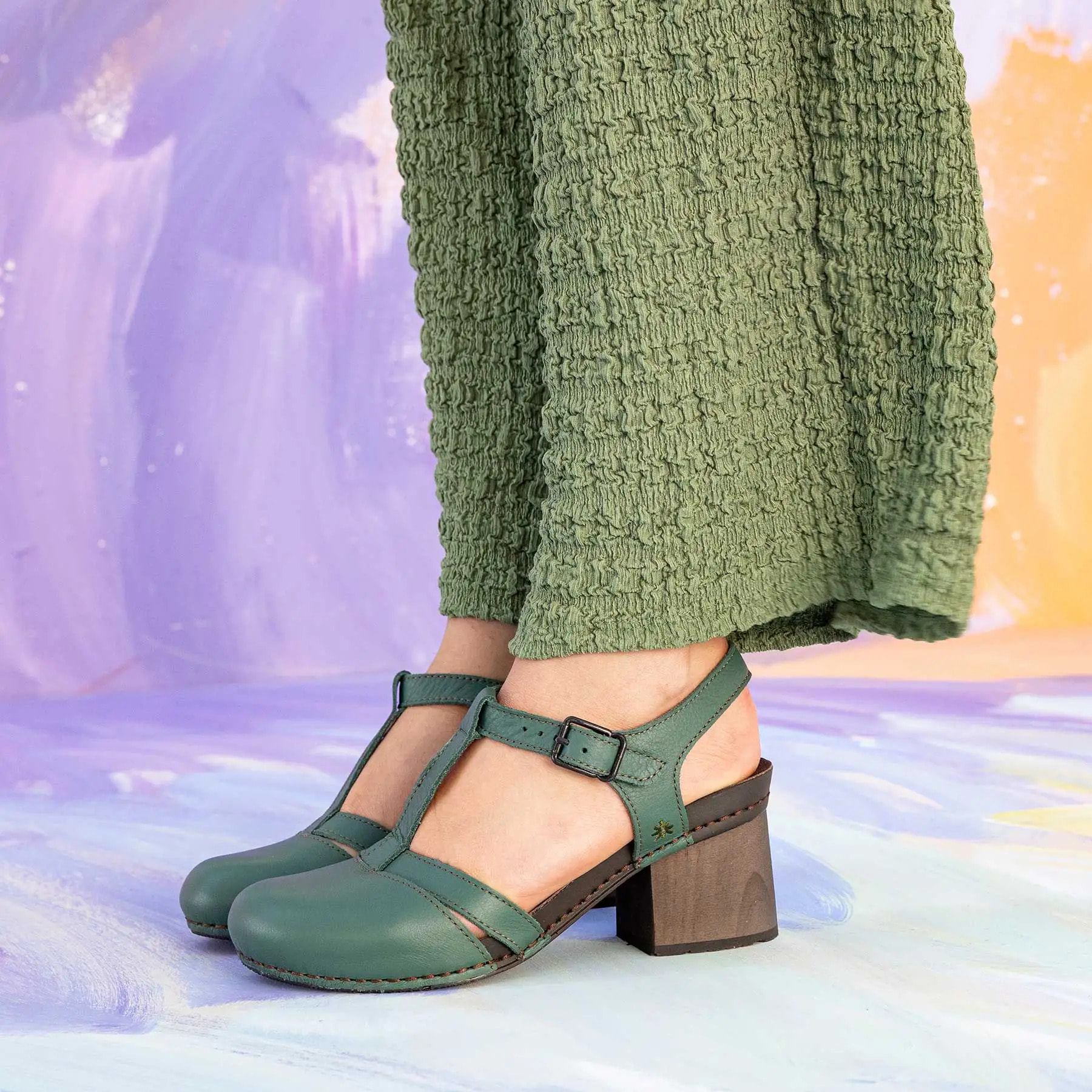 Sandalias con tacón 1874 NAPPA LIMA/ I WISH color Lima