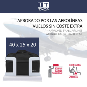 Mochila Viaje Cabina Itaca Spey Negro