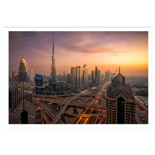 Affiche ""Dubai sunset"" Affiche seule