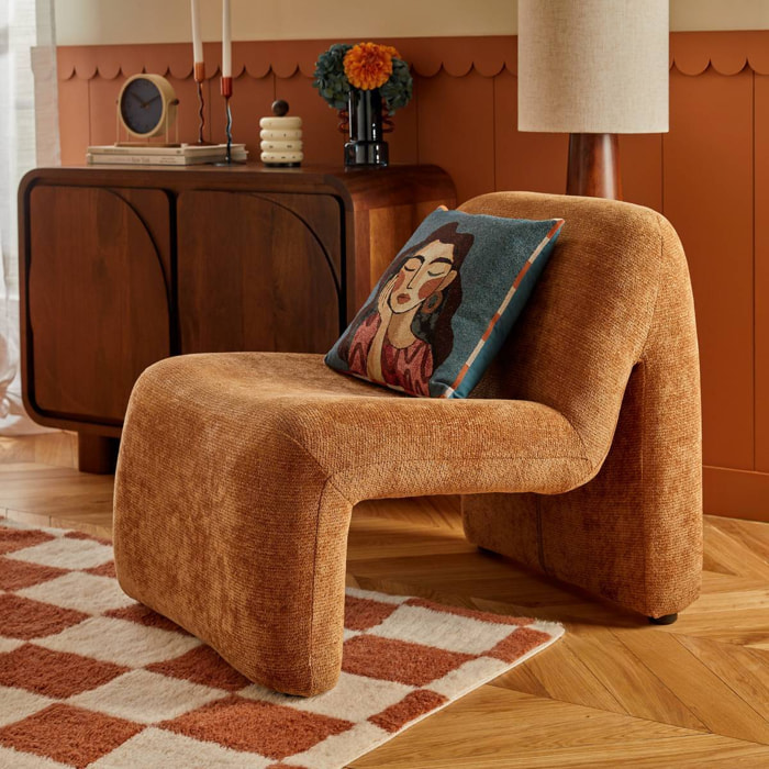 Fauteuil Astor H.84,5cm ambre
