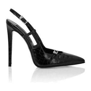 PHILIPP PLEIN Scarpe slingback SKULL