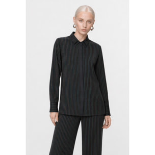 Kocca - Camicia da donna in viscosa a righe a maniche lunghe Donna