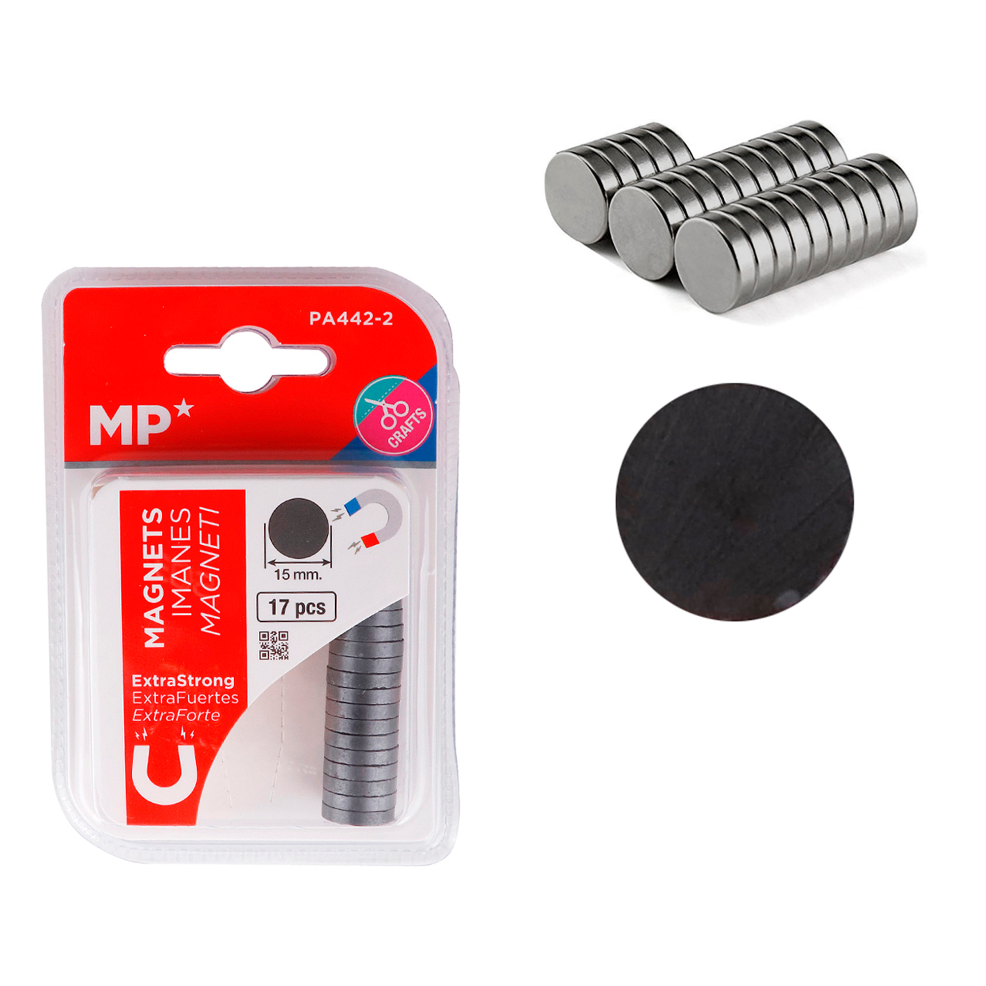 12 packs de IMANES D15MM 17UDS