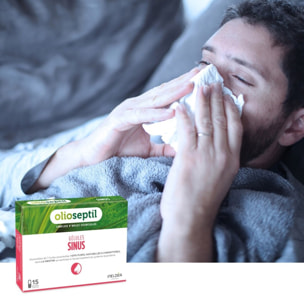 OLIOSEPTIL - Sinus - Complexe de 7 Huiles Essentielles Pures et Chémotypées en Gélules Végétales L-Vcaps - Dès 15 Ans - Participe au Fonctionnement Optimal du Système Respiratoire - 15 Gélules