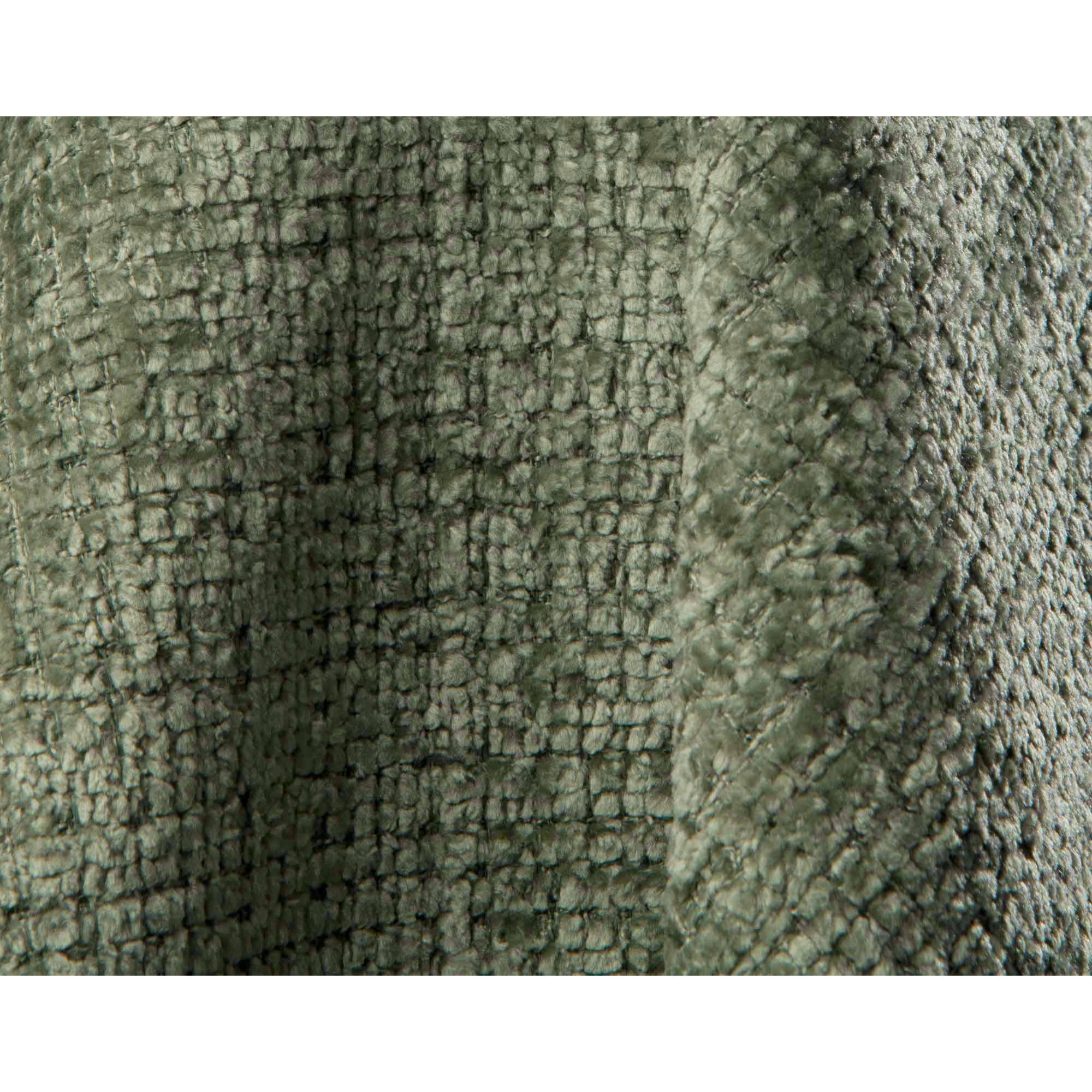 Miro - Canapé d'angle gauche 4 places convertible avec coffre en velours texturé - Vert sauge
