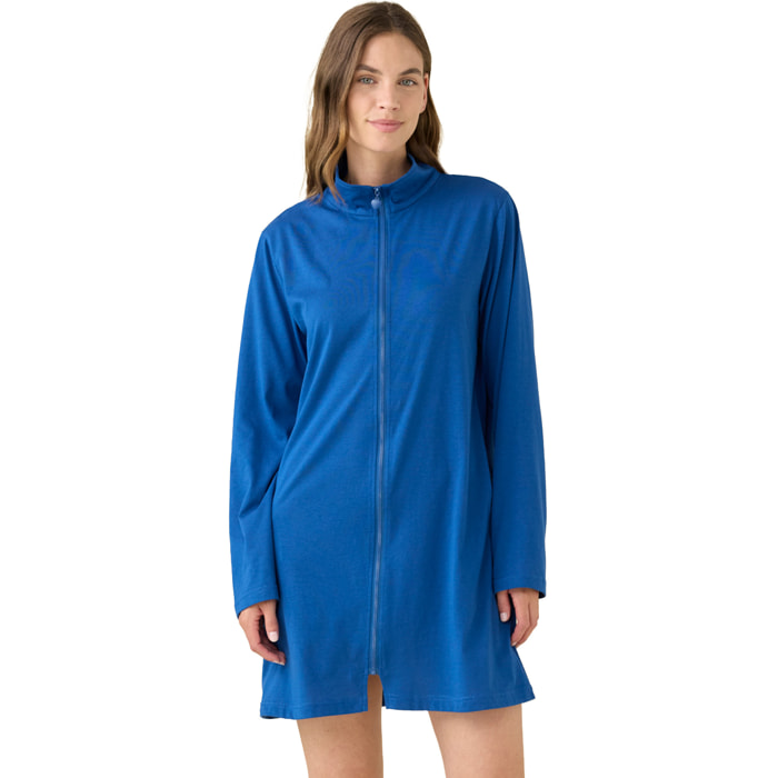 Vestaglia donna estiva in cotone articolo unito. Noidinotte