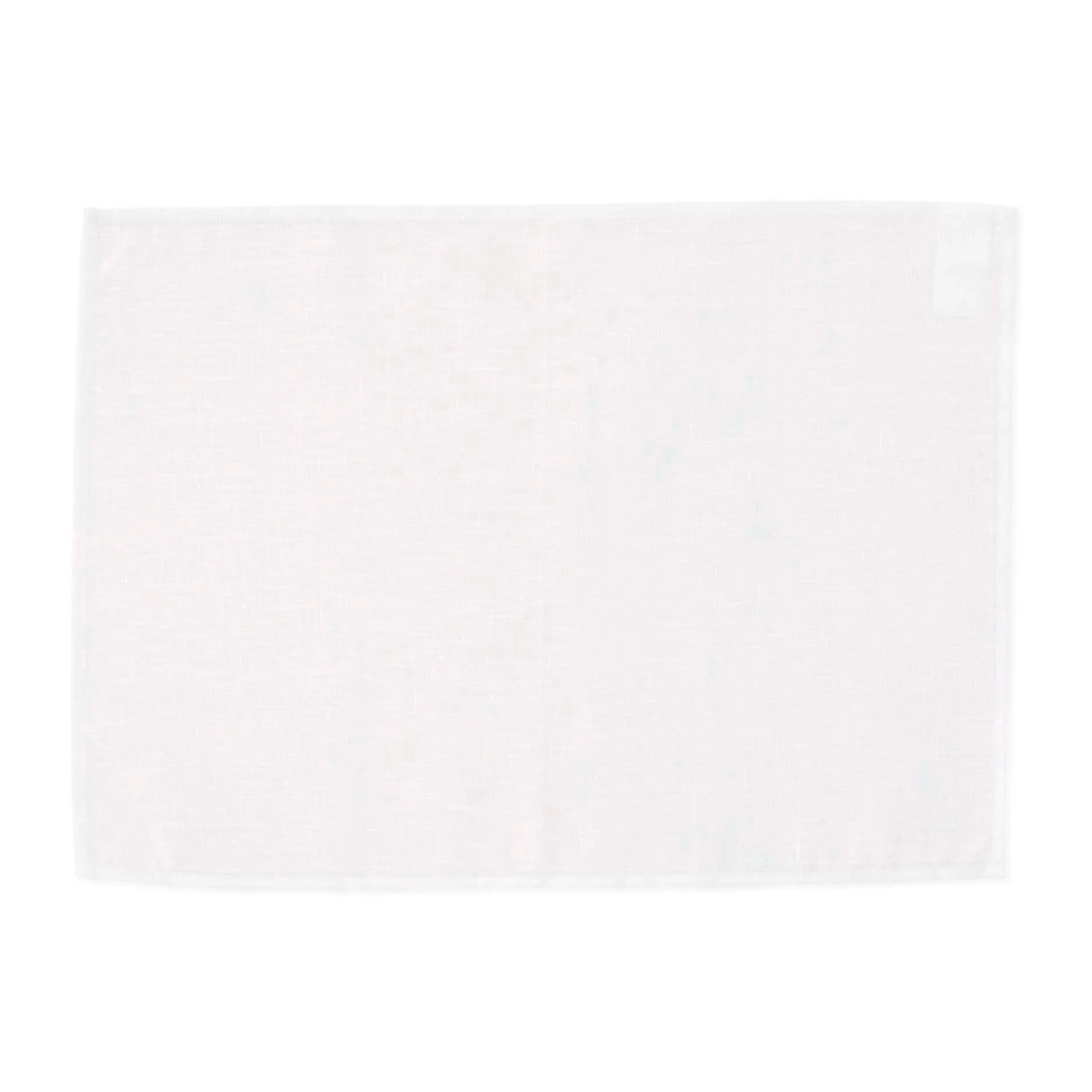 Lot de 2 sets de table imperméables et anti-taches 100% lin Blanc 45x35 cm