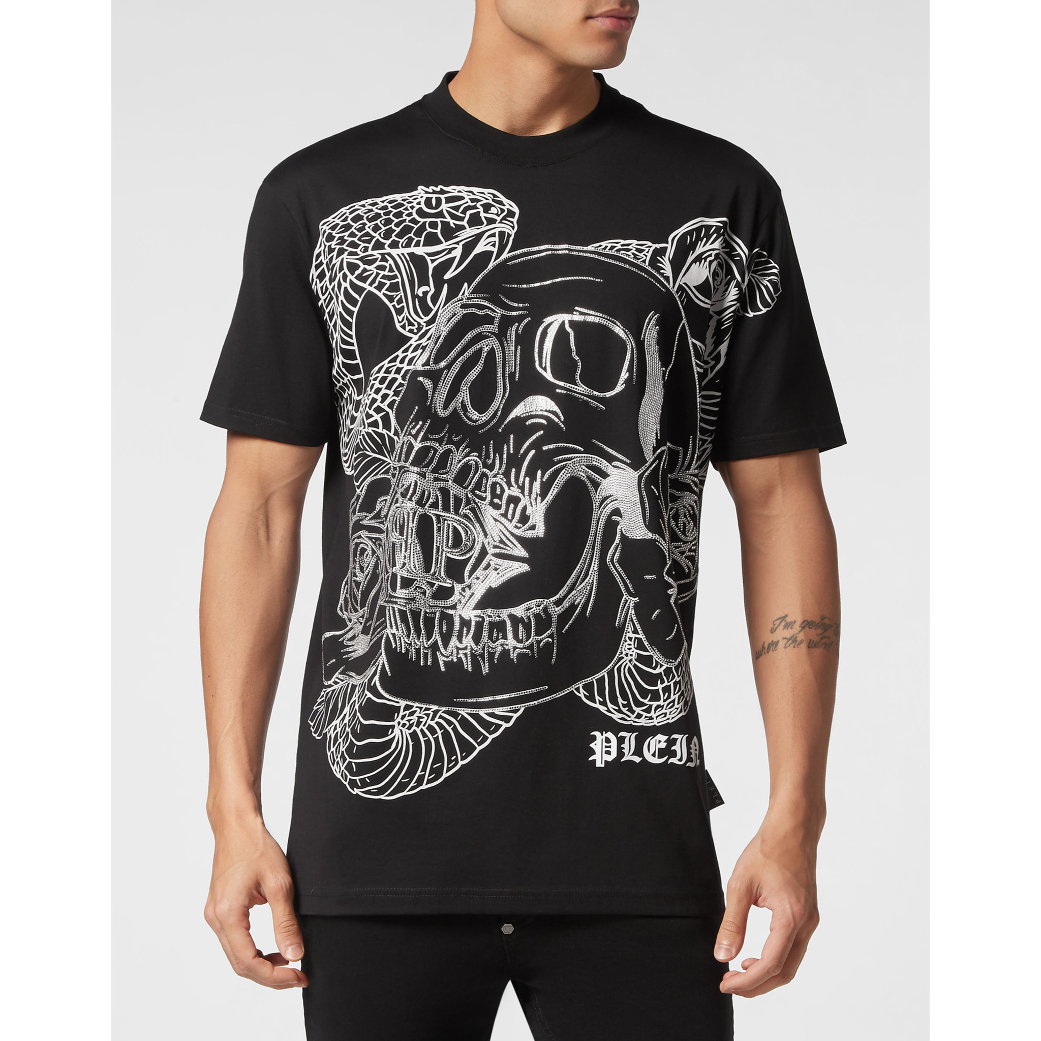 PHILIPP PLEIN Camiseta Cuello Redondo SNAKE