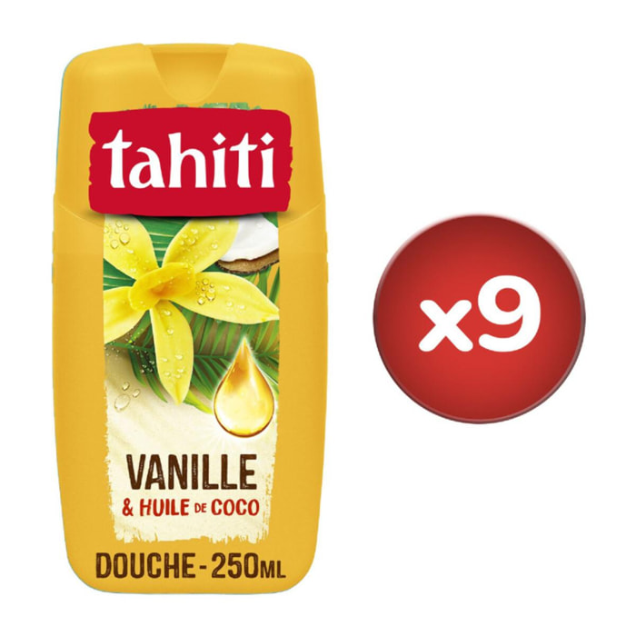 Pack de 3 - Lot de 3 Gels douche Tahiti vanille & huile de coco