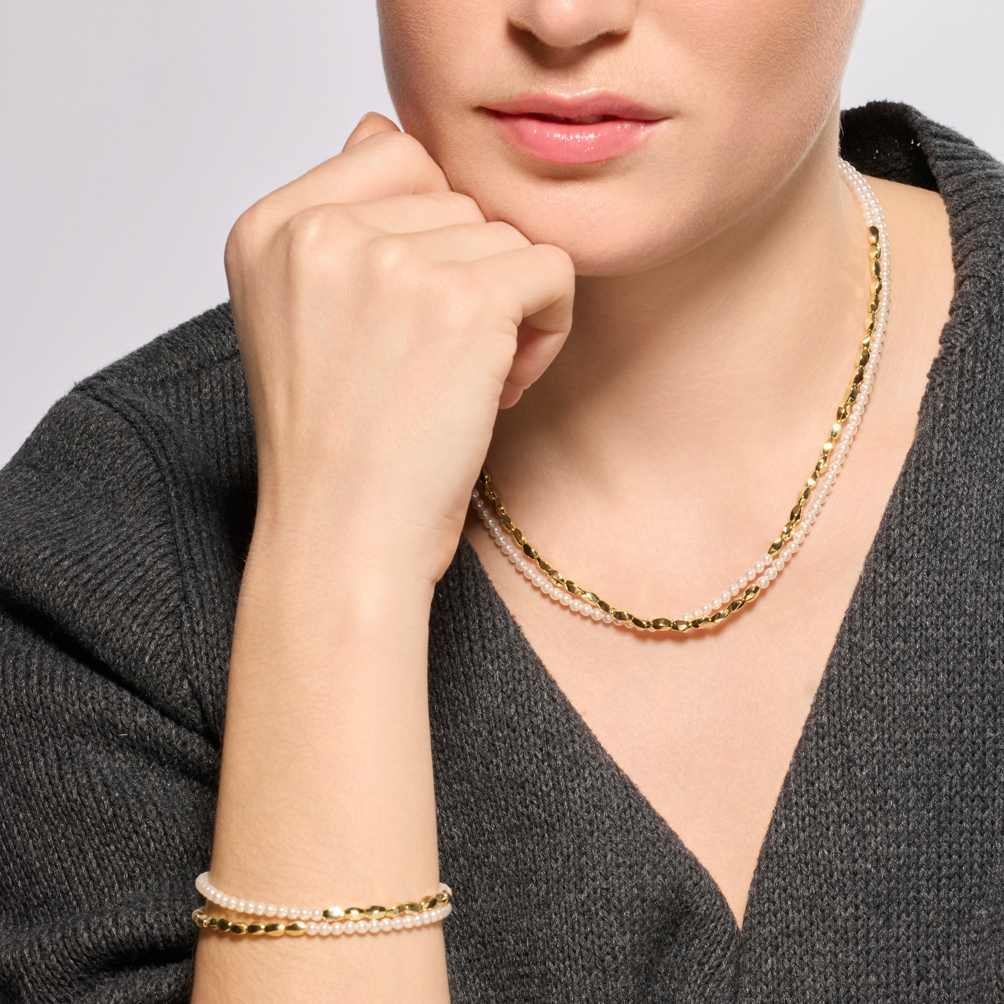 Collar Noma acabado oro amarillo 18k