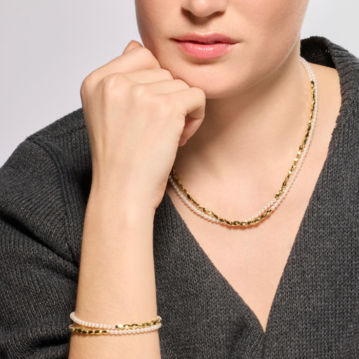 Collar Noma acabado oro amarillo 18k