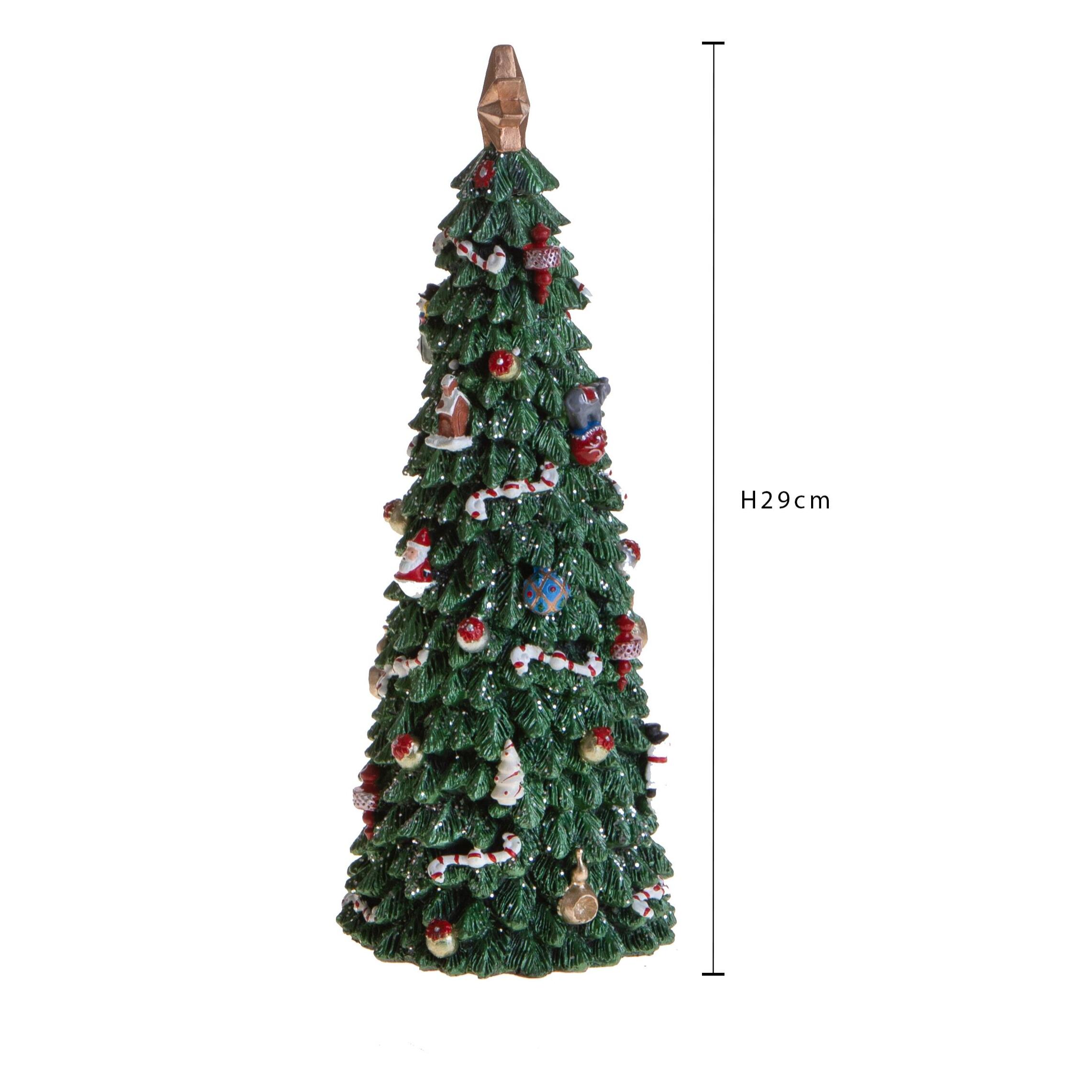 Albero 11.1xh29 cm mov+mus caril - Pezzi 1 - VERDE - Bianchi Dino SpA