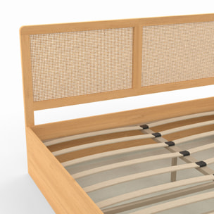 Lit coffre Eve 140x190cm cannage