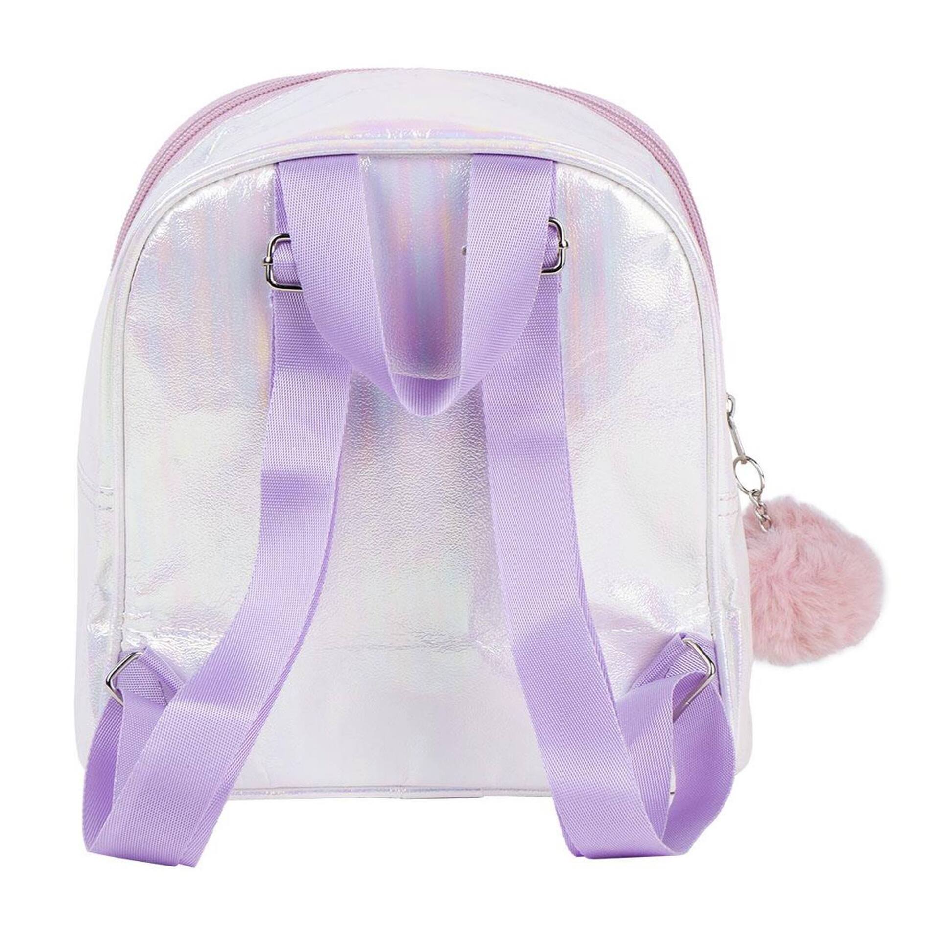 Mochila infantil de minnie mouse - cierre de cremallera con pompón - 18 x 21 x 10 cm - mochila pequeña con costuras reforzadas