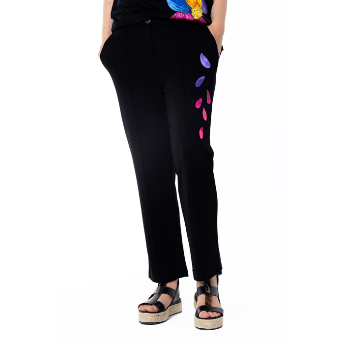 Mamatayoe Pantalón Brillo Para Mujer, Negro