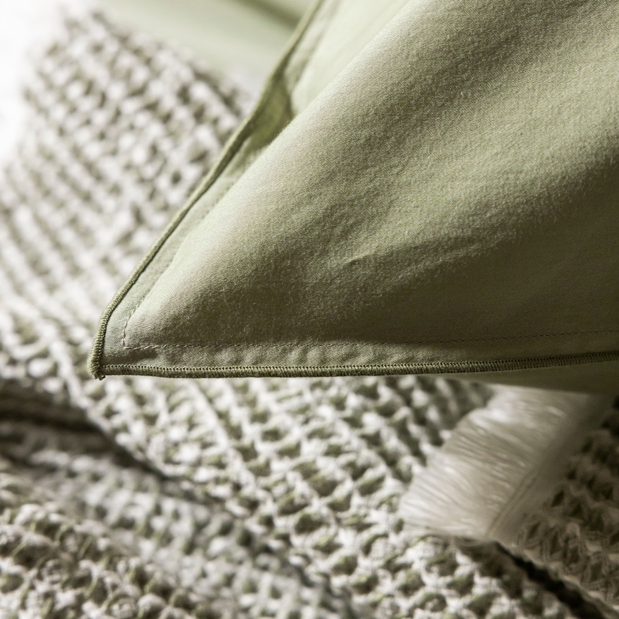 Housse de Couette en satin de coton lavé, RÊVE SATINÉ