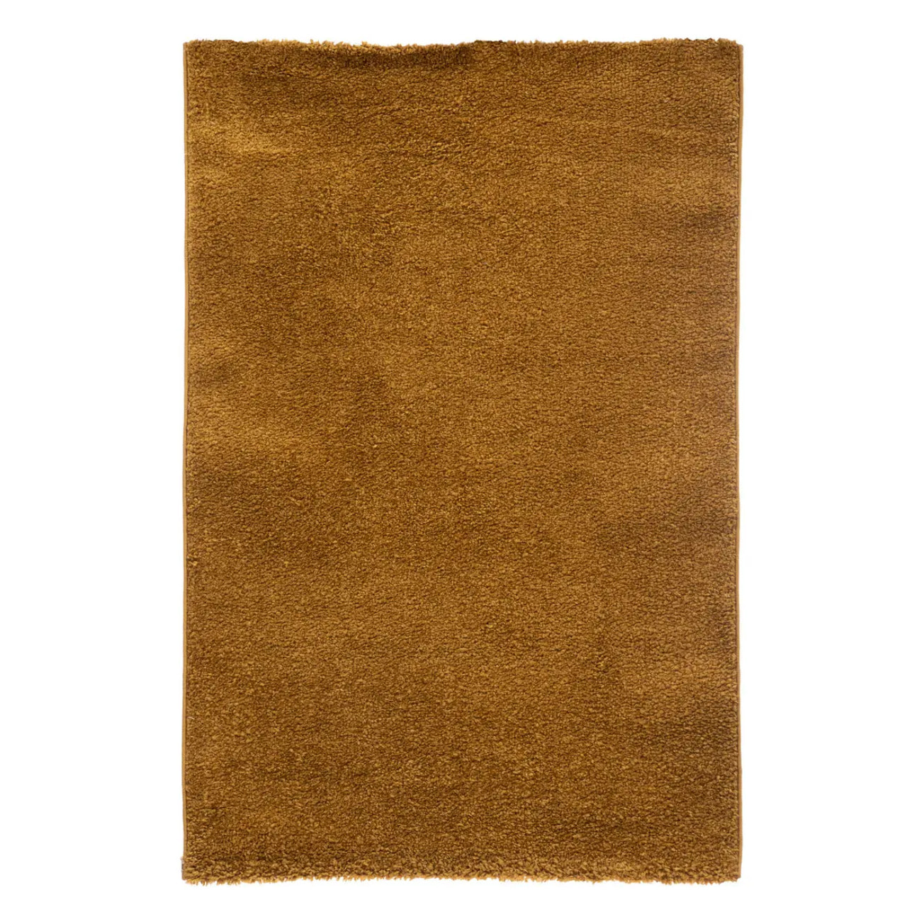 Tapis en jute 100x150cm jaune ocre