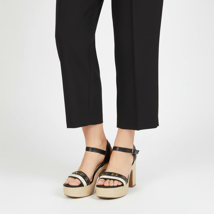 Sandali cinturino - tacco 11,0 cm - plateaux 4,0 cm