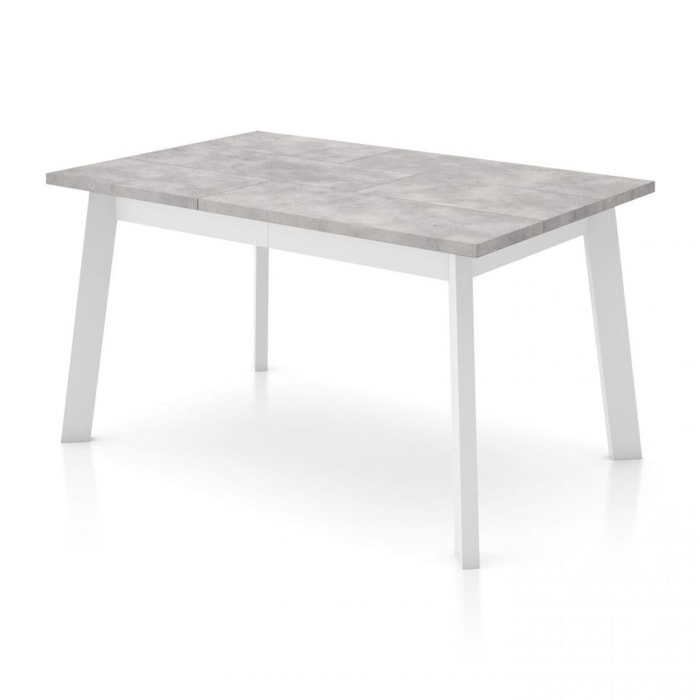 Mesa de comedor Naira 140 Cemento Blanco