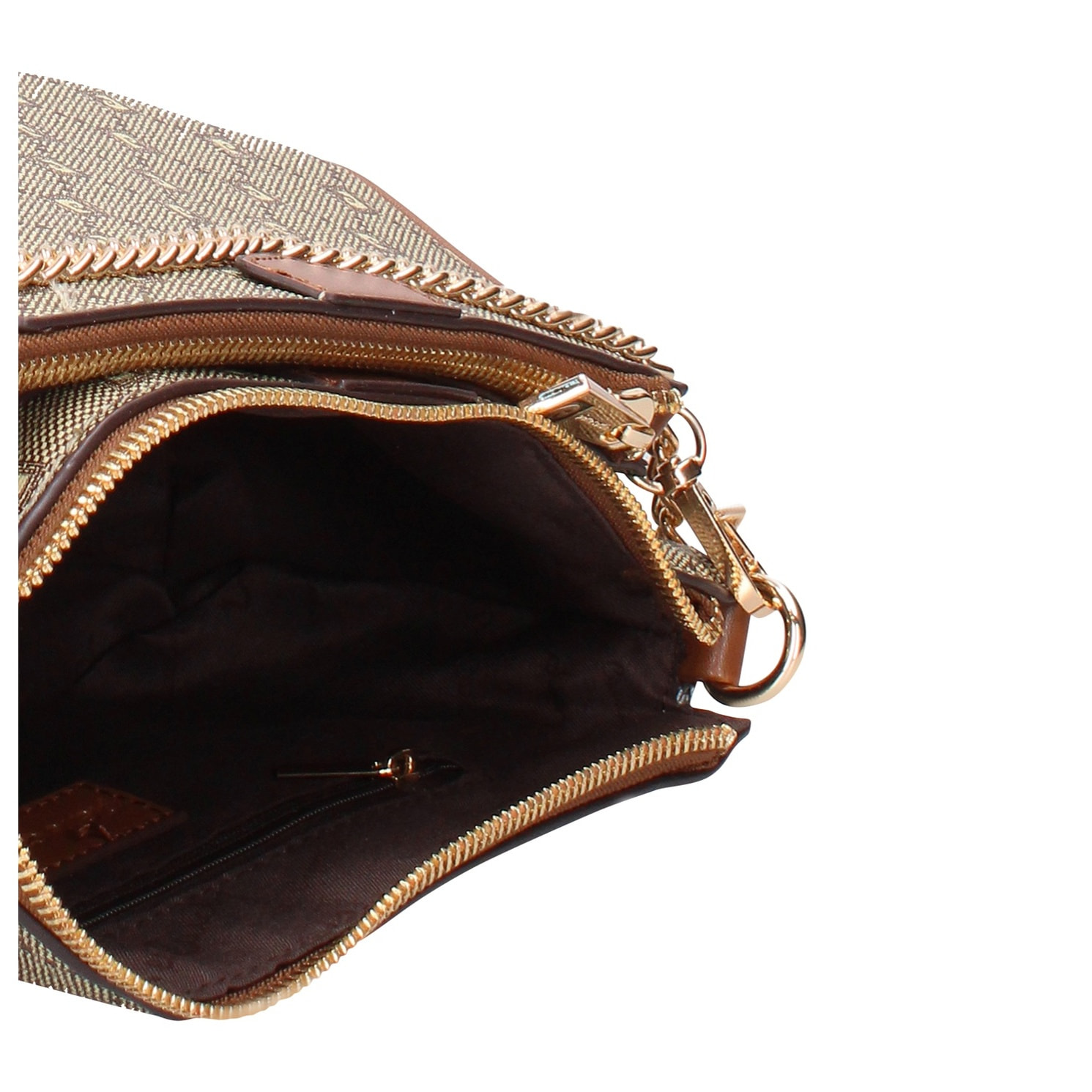 Borsa a tracolla da donna - Modello Novara Chic - Pelle vegana PU - 24.0 x 14.0 x 5.0 cm