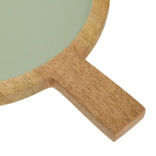 Assiette de présentation Inaya vert et manguier