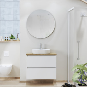 Conjunto mueble de baño NORDIK Alday, 80cm, Blanco Mate