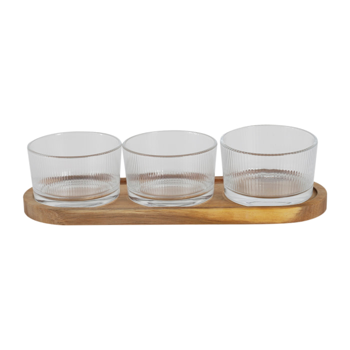 SET APERITIF ACACIA COUPELLE VERRE X32