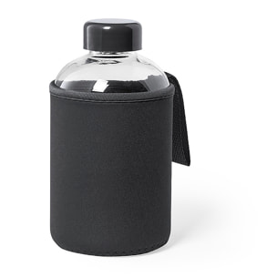 Bidón cristal 600 ml. Funda Soft Shell