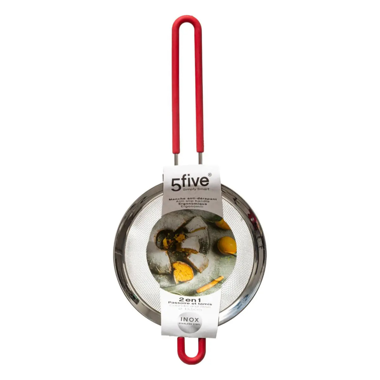 Passoire tamis inox/siliconne 13cm