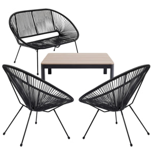 Ensemble de jardin Acapulco Happy Day set de 4 Kare Design