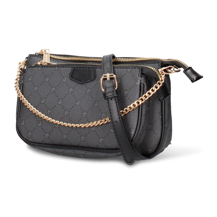 Borsa a tracolla da donna - Modello Novara Chic - Pelle vegana PU - 24.0 x 14.0 x 5.0 cm