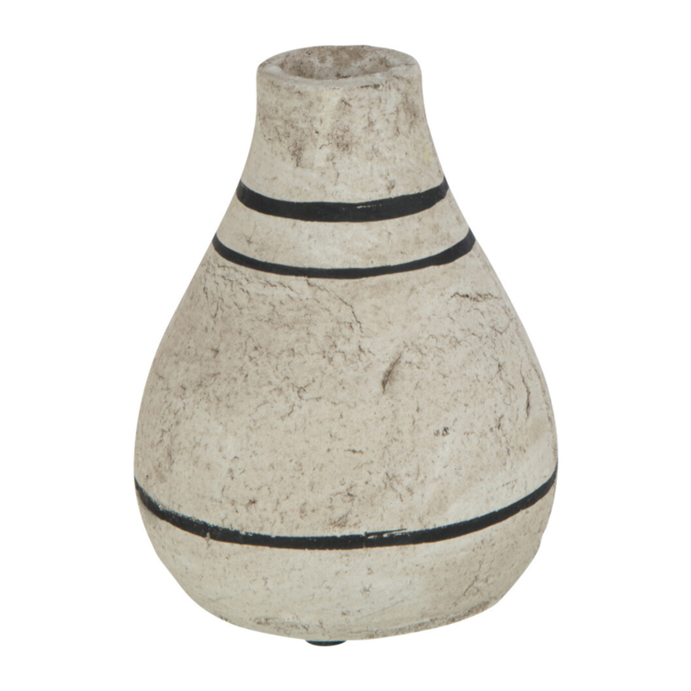 J-Line Vase Ligne Terre Cuite Beige/Noir