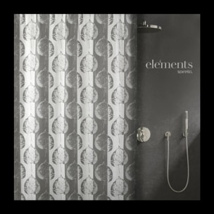 Rideau de douche Polyester LEF Taupe Elements by Spirella