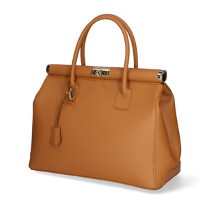 Borsa a mano da donna - Modello Aleria - Vera pelle - 35.0 x 26.0 x 16.0 cm