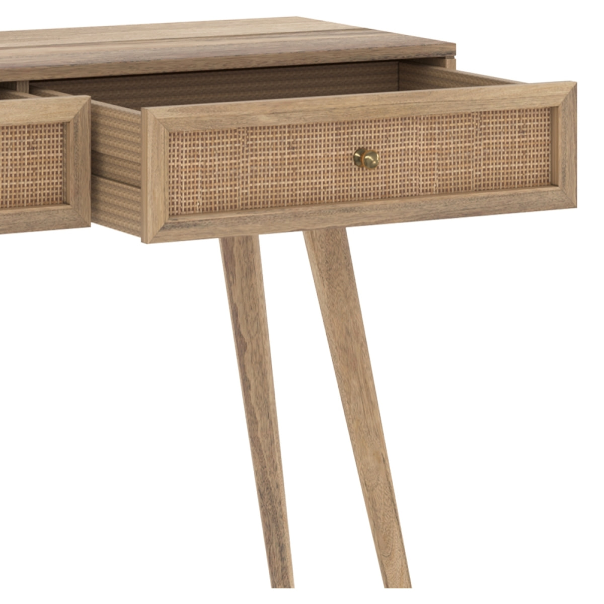 Console en bois de manguier 2 tiroirs - Masala