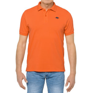 Polo Hot Buttered Stoney tinta unita arancione.