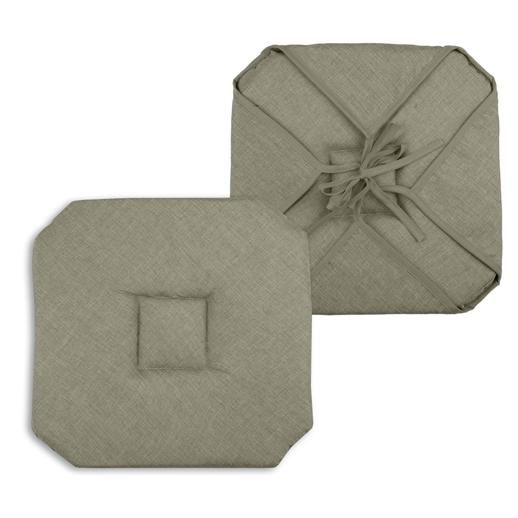 Galette de chaise italienne et unie - Vert