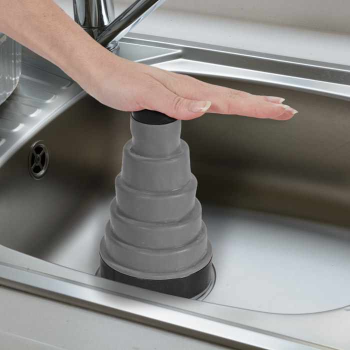 Déboucheur - JE CHERCHE UNE IDEE - Pratique - Sans produit chimique - Gris et noir