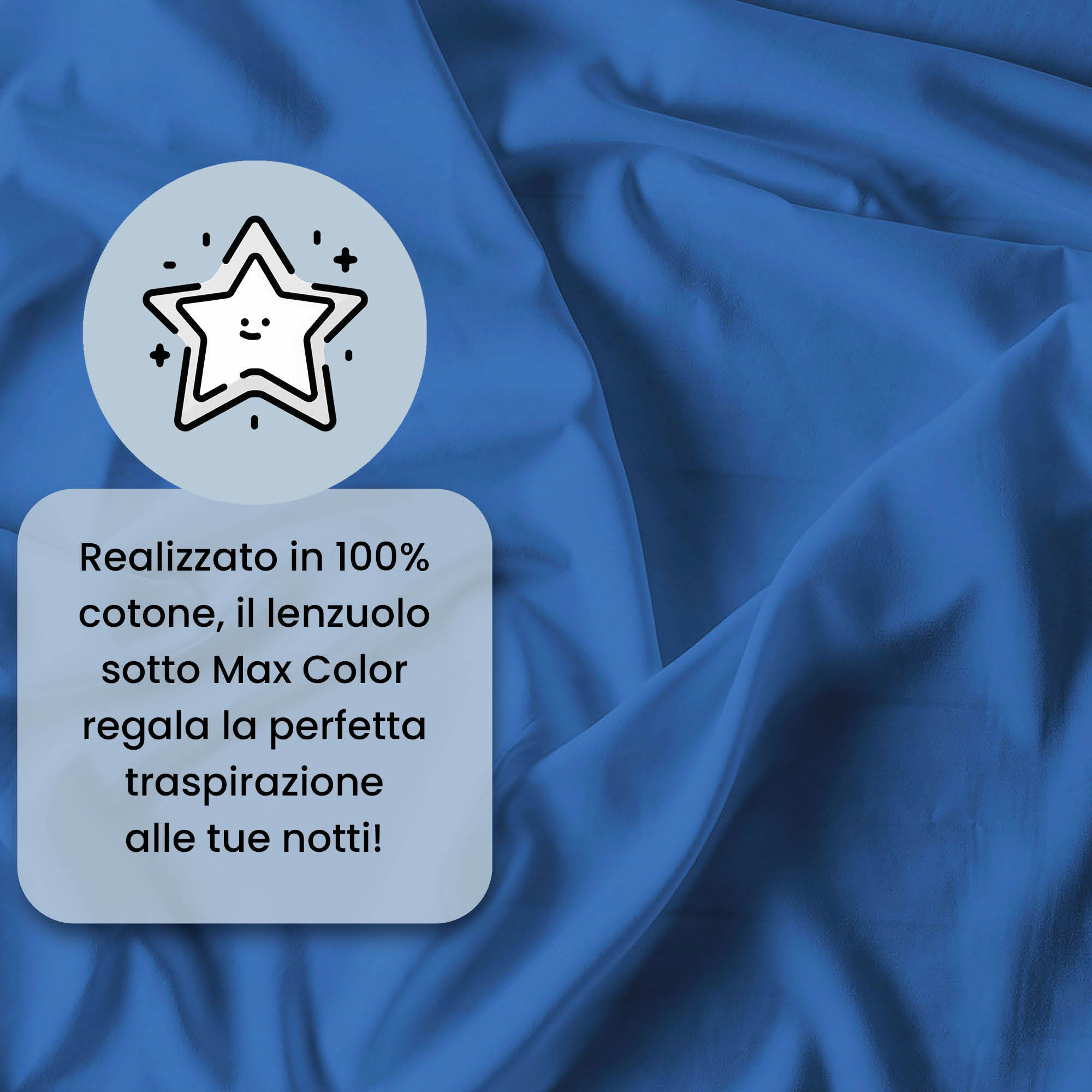 LENZUOLO SOTTO CON ANGOLI MAX COLOR, 100% COTONE MADE IN ITALY - MATRIMONIALE MAXI