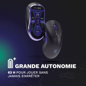 Souris Gamer Sans Fil SKILLKORP M20 Noir Ultimate 1K