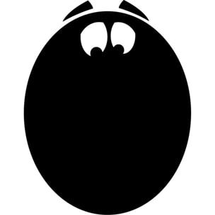 Sticker ardoise tableau noir - stickers muraux adhésif effaçable - VISAGE
