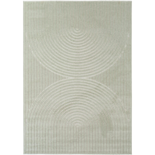 NOVA - Tapis intérieur/extérieur vert à motif géométrique