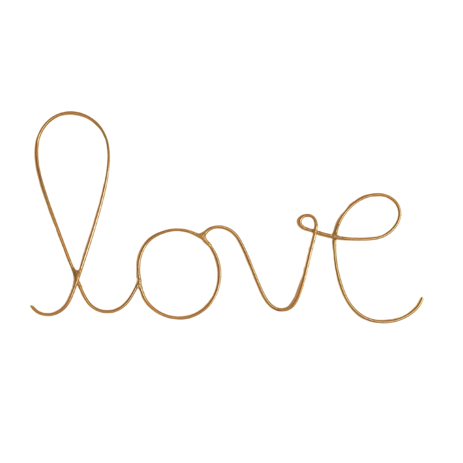 Mot fil de laiton doré 'LOVE' - Doré