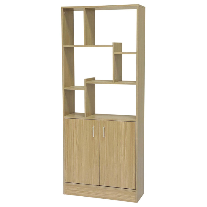 Phoenix - libreria modulare in legno marrone 70x24x170 cm