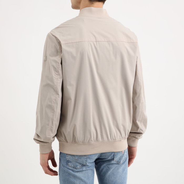 Bomber - résistant au vent - coupe classique - beige